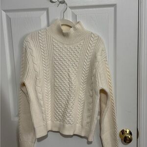Banana Republic Cream Turtleneck Sweater